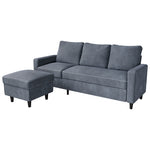 Versatile L-shaped Sectional Sofa Lounge Chaise Set  Multipurpose Use