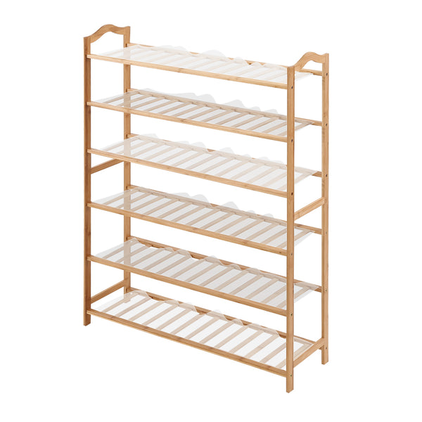 Bamboo Shoe Rack Storage Wooden 70cm