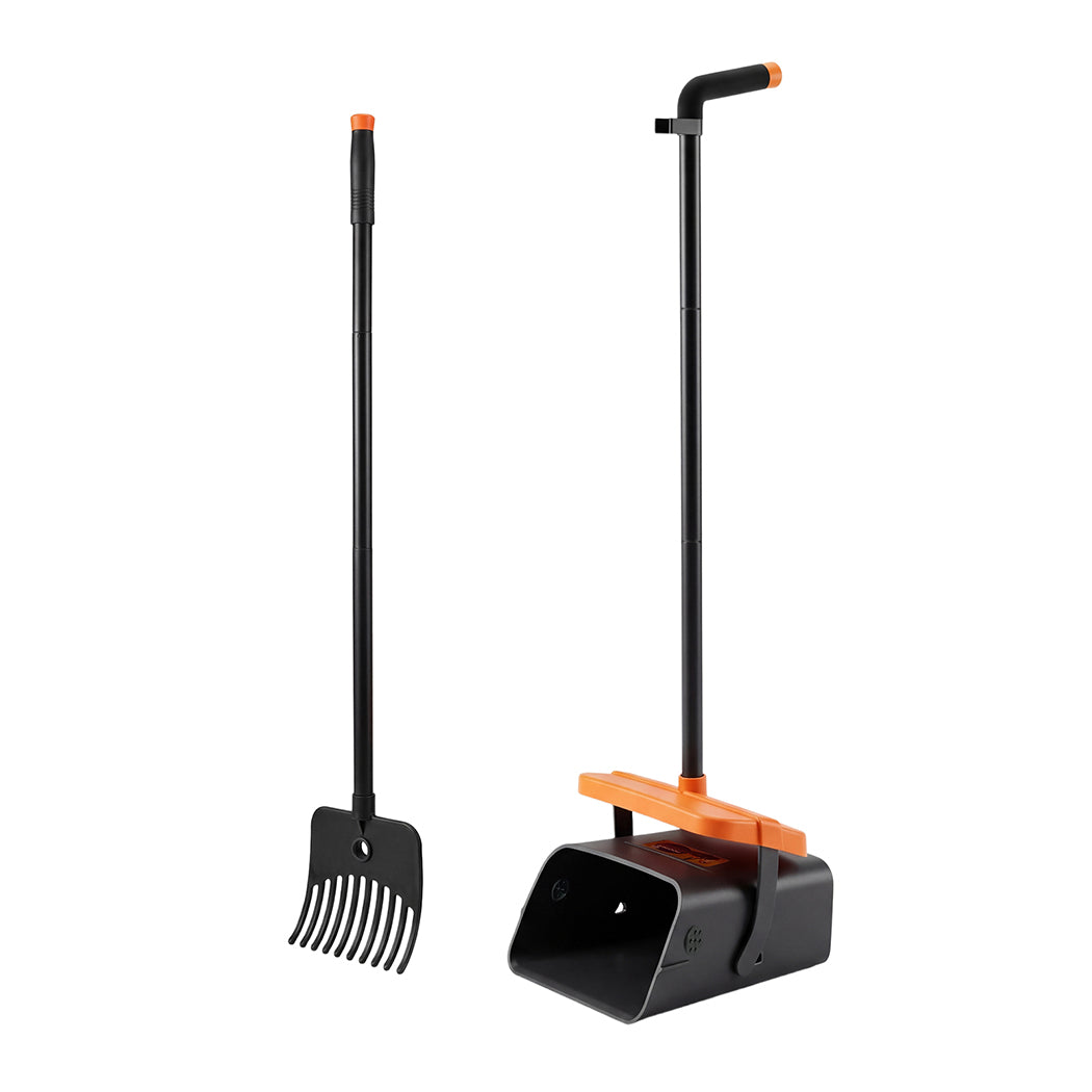 Pooper Scooper Rake Kit Long Handle Dog | HomeAndLiving - 2