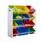 12Bins Kids Toy Box Bookshelf - Stylish