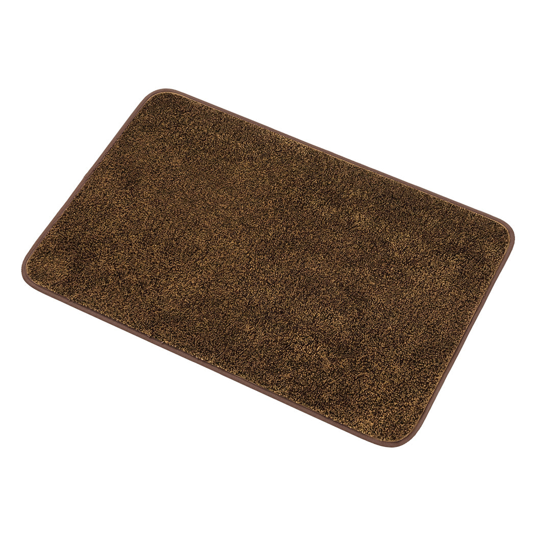 Non Slip Door Mat Brown 80x50x1cm