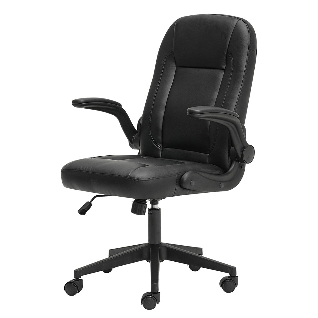 Executive Office Chair Black PU 65x68x100cm