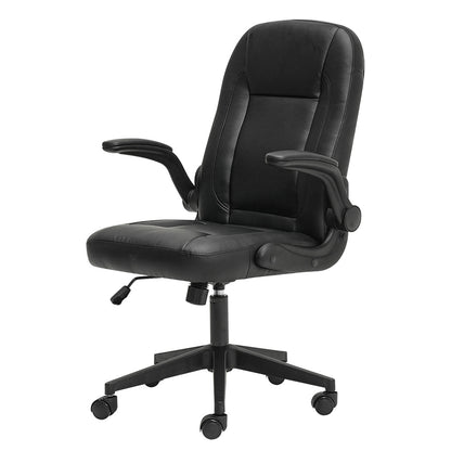 Executive Office Chair Black PU 65x68x100cm