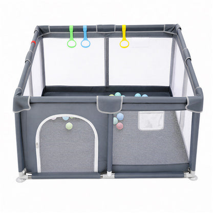 Baby Playpen Grey Play Area 127x127cm