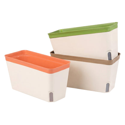 Self Watering Plant Pots 3 Pack Indoor | HomeAndLiving - 2