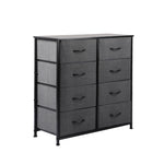 Storage Cabinet Tower Chest Dark Grey-Elegant