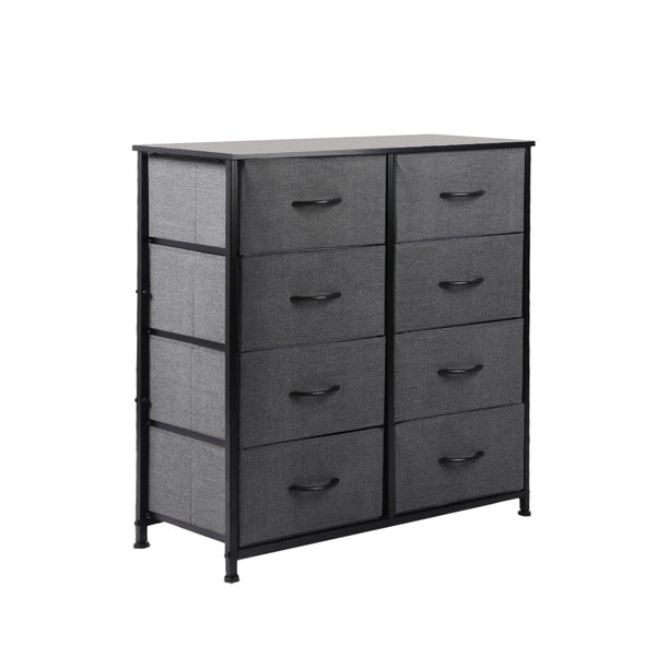  Storage Cabinet Tower Chest Dark Grey-Elegant