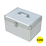 240 Discs Aluminium CD DVD Cases Bluray
