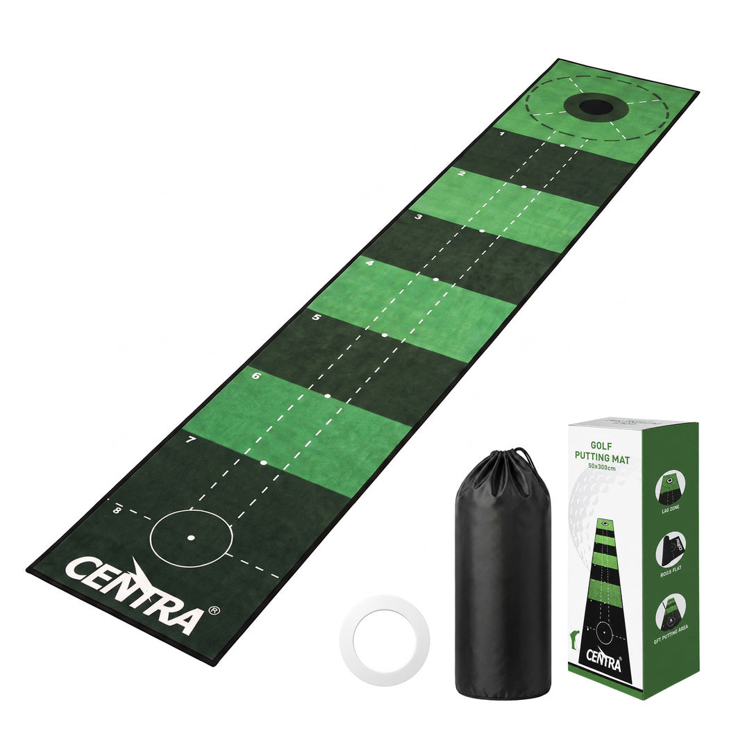 Golf Putting Mat Indoor Green 300x50x0.75cm