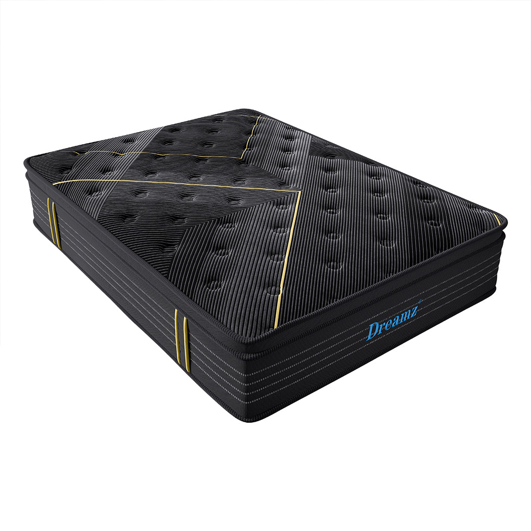Luxury Spring Mattress Bamboo Euro Top King  High Back Support