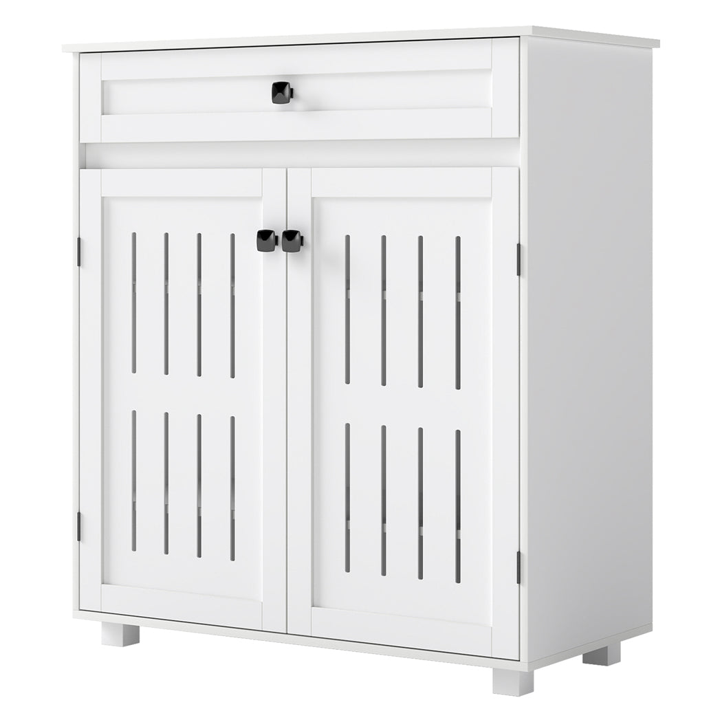 Shoe Cabinet White Storage 78x37x85.5cm