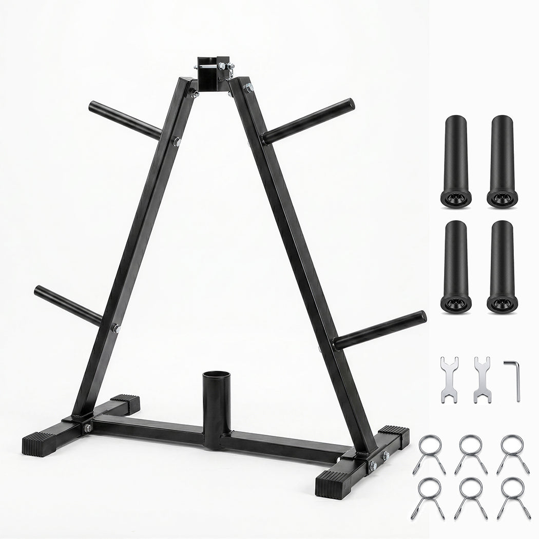 Centra Weight Plate Storage Rack Barbell Holder Stand 250KG Home Gym Fitness