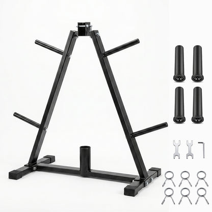 Centra Weight Plate Storage Rack Barbell Holder Stand 250KG Home Gym Fitness