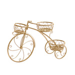 Plant Stand Outdoor Indoor Metal Gold