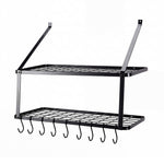 Wall Mounted Pot Pan Rack 10 Hooks | HomeAndLiving