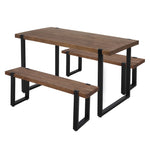 Contemporary Wooden Dining Sets 1XTable+2X  Comfortable Design