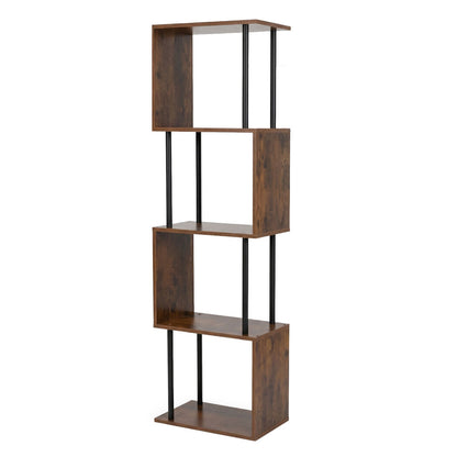 5 Tier Bookshelf Storage Rack 38x24x126cm