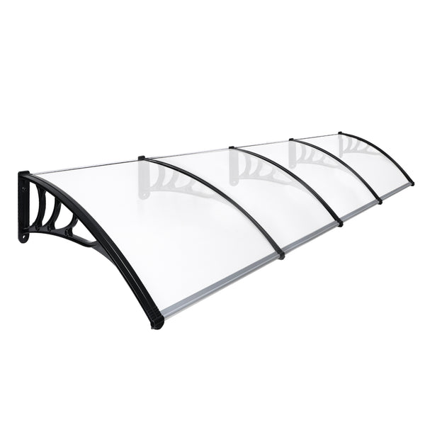  Window Door Awning Outdoor 1M X 4M Transparent 1x4M