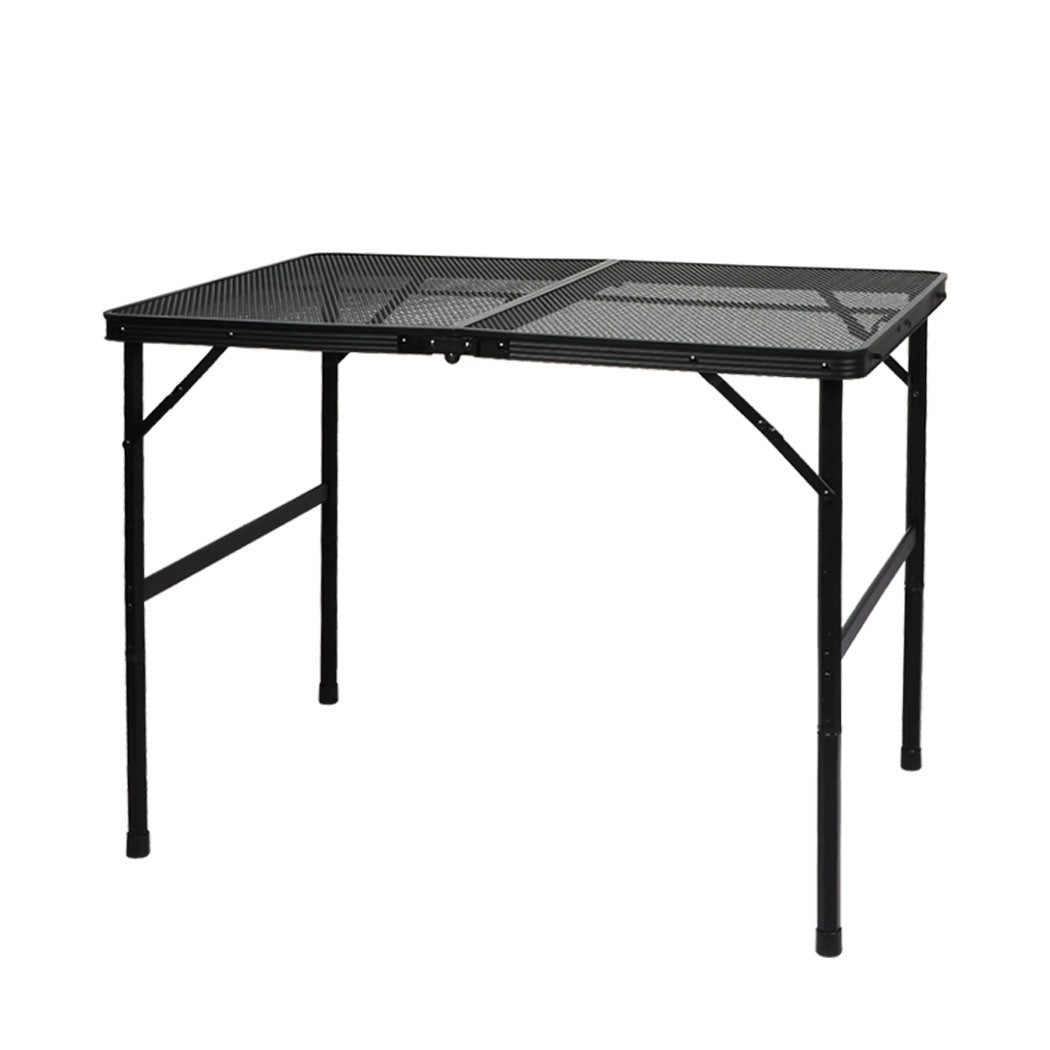 Portable Grill Table Aluminium 90x60x40cm