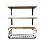 Floating Wall Shelves 3-Piece Paulownia Set | HomeAndLiving