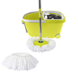 Cleanflo Spin Mop Bucket Set 360 Spinning Green