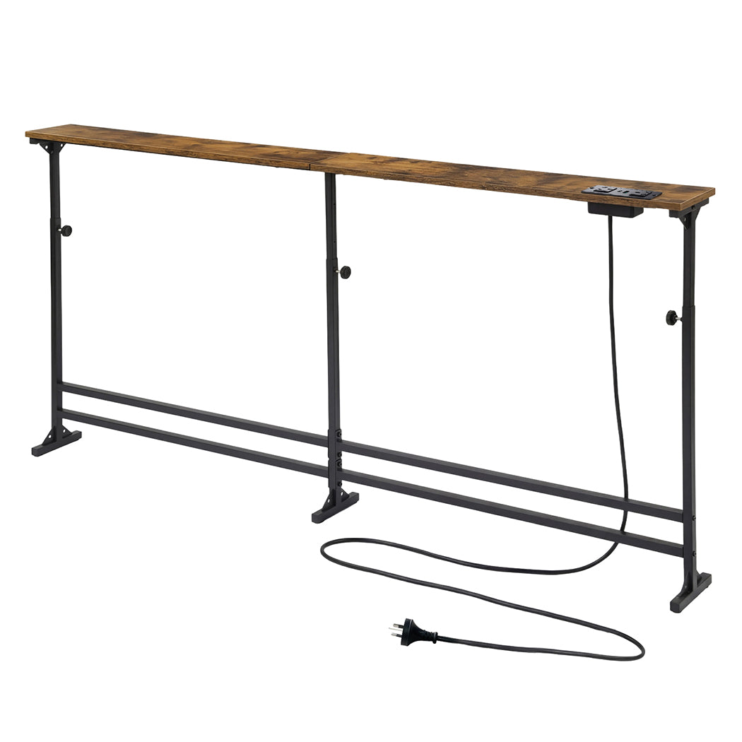 Narrow Console Table Behind Sofa Power Ports | HomeAndLiving