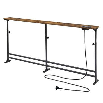 Narrow Console Table Behind Sofa Power Ports | HomeAndLiving