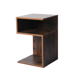 Ergonomic 2x Bedside Tables Wood Side End Oak  Space-Saving Design