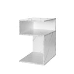 Functional 1xBedside Tables Drawers Side White  Multipurpose Use