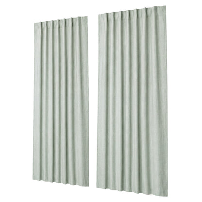 Marlow 2 Panels Blackout Curtains Thermal Linen Look Blockout Drapes 132x160cm