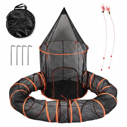 Cat Tunnel Large Foldable Mesh 305x30x30cm