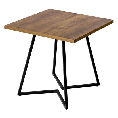 Square Dining Table Walnut 80x80cm