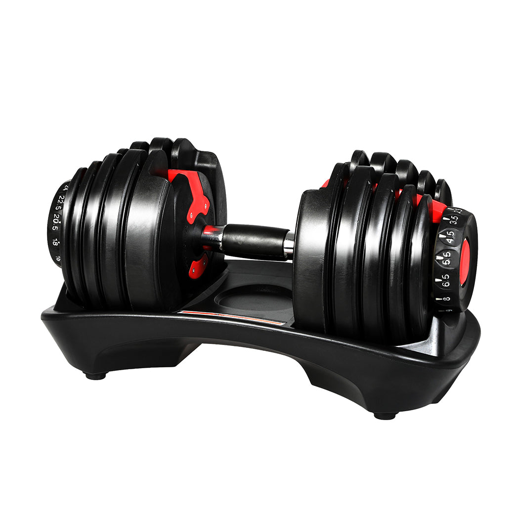 Adjustable Dumbbell Set 24kg 45x23x21cm