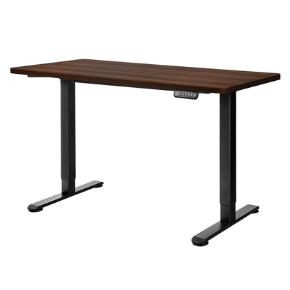 Contemporary Motorised Standing Desk Adjustable 120cm Walnut 800x