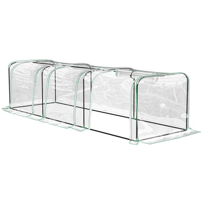 Greenhouse Tunnel Transparent Steel 80x80cm
