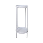 2 Tiers Plant Stand Outdoor Indoor White Large