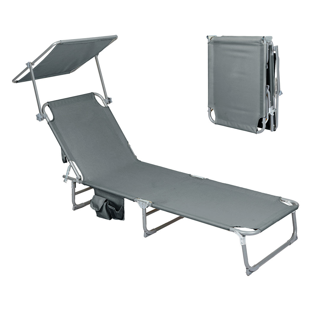 Foldable Lounge Chair With Canopy 22x0.8cm