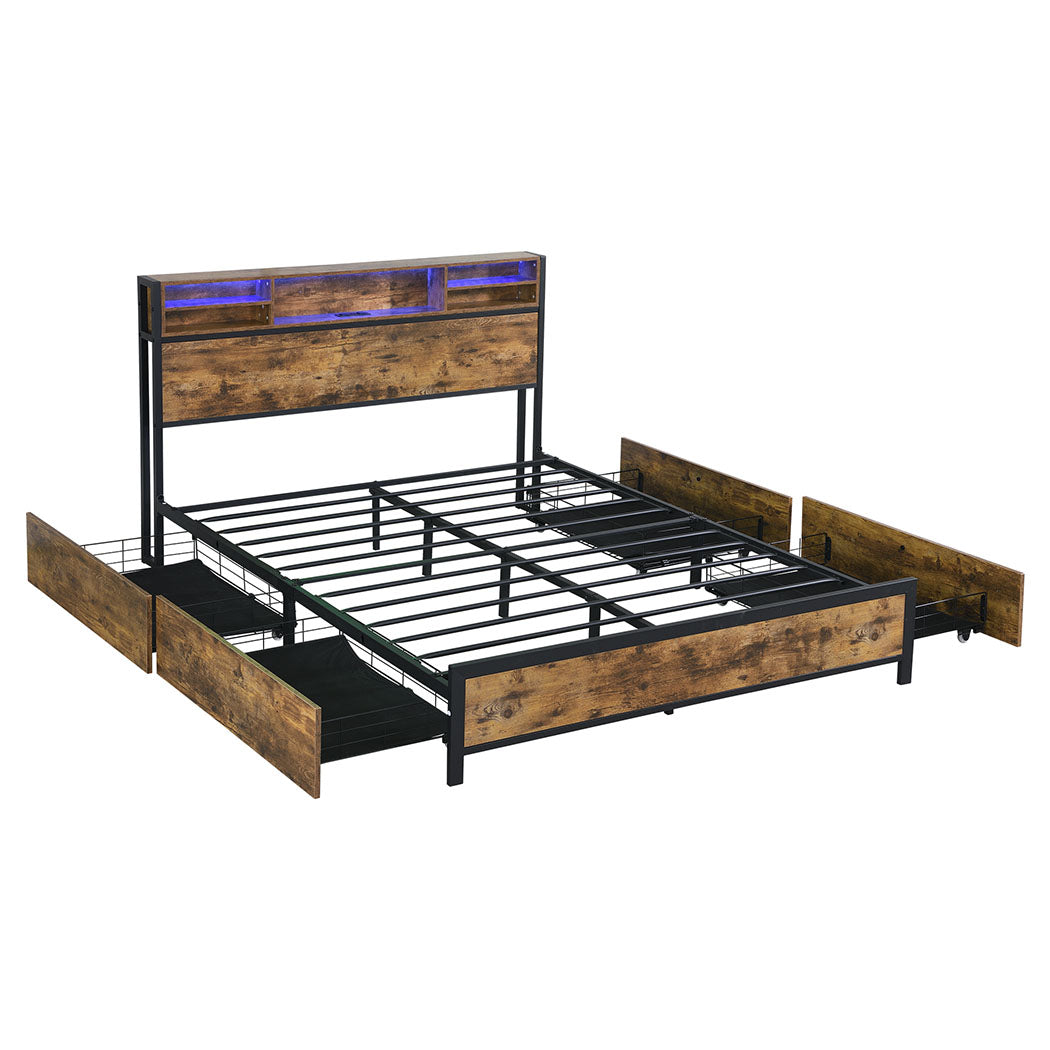 Compact bed frame queen  Scandi Inspired Design Classic Durable