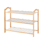 Bamboo Shoe Rack Storage Wooden -80cm