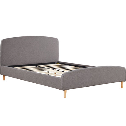Double Bed Frame Wooden Platform