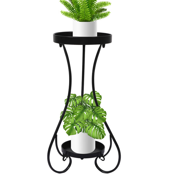  Stylish-Plant Stand 2 Tiers Outdoor Indoor Large