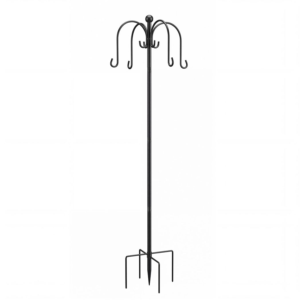 Bird Feeder Pole Station 8 Hooks 224cm | HomeAndLiving - 2