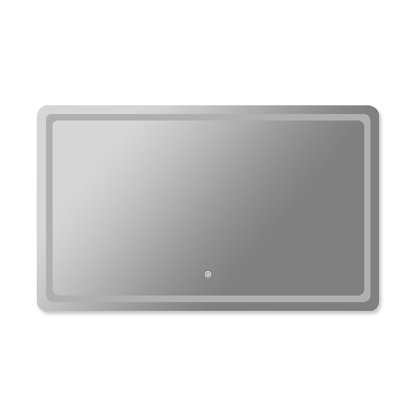  LED Wall Mirror Anti-fog Bathroom 100x70cm 70x100