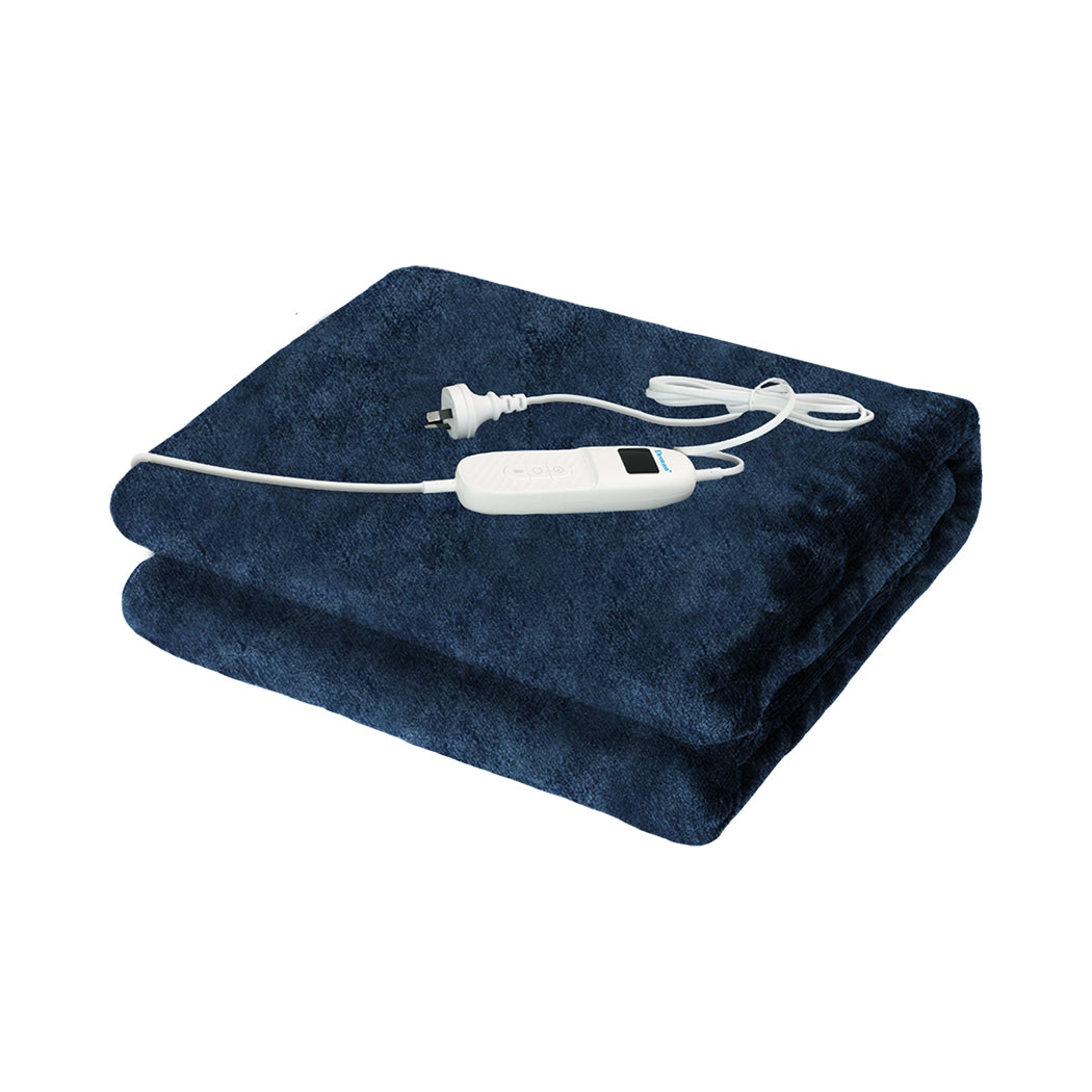 Premium Electric Throw Blanket Heated Timer Bedding Washable Warm