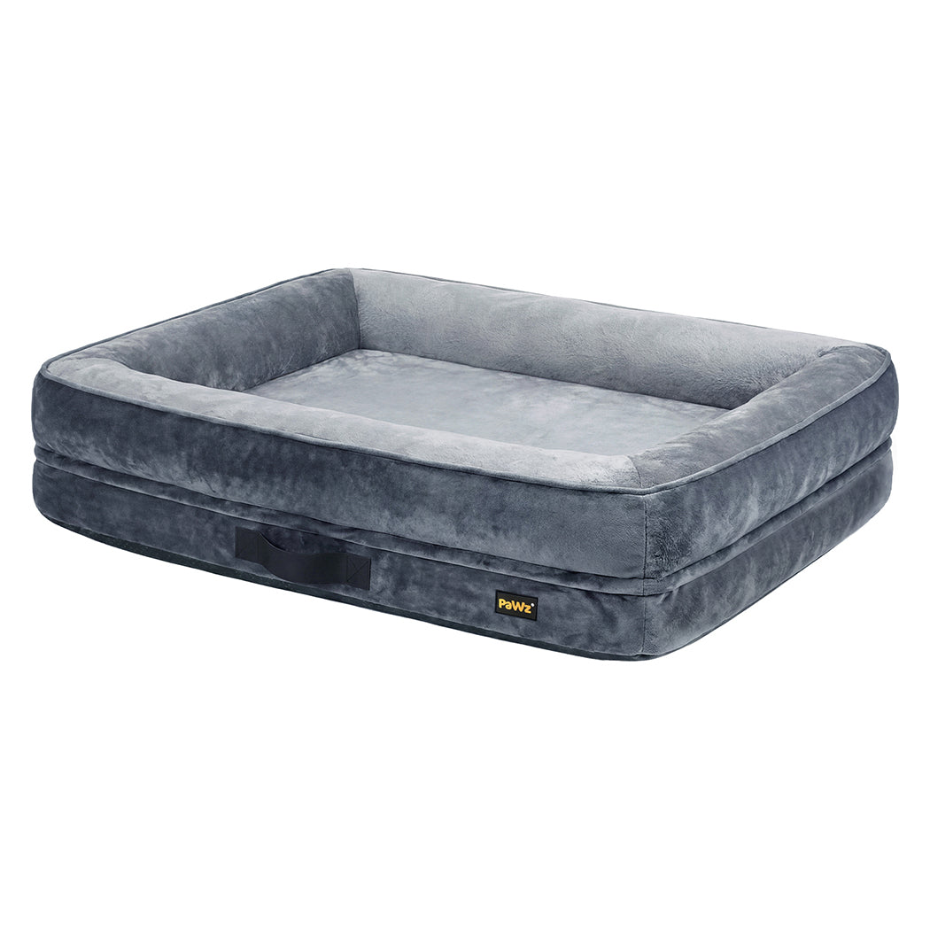 Orthopedic Dog Bed Large Velvet 90x60x18cm