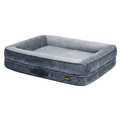 Orthopedic Dog Bed Large Velvet 90x60x18cm