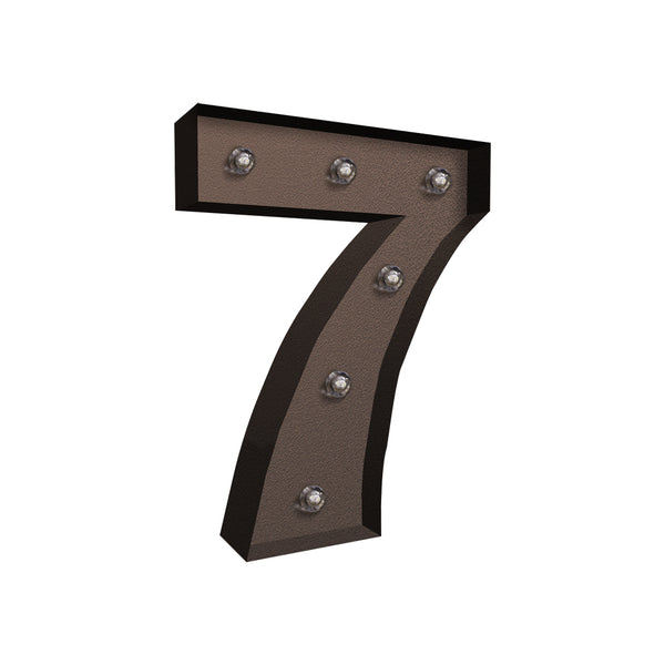  Stylish LED Metal Number Lights  Free Standing