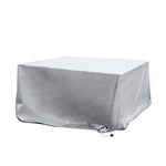 Contemporary Outdoor Furniture Cover Waterproof Silver 30cm Extension