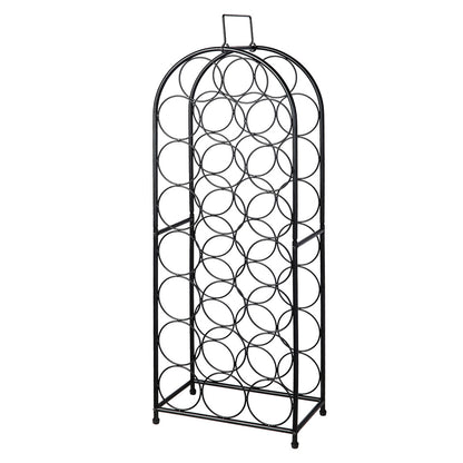 Wine Rack Metal Storage 31x18x82cm