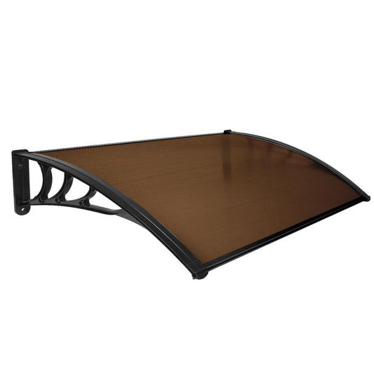 Window Door Awning Outdoor 1M X 1.5M Brown 1x1.5M